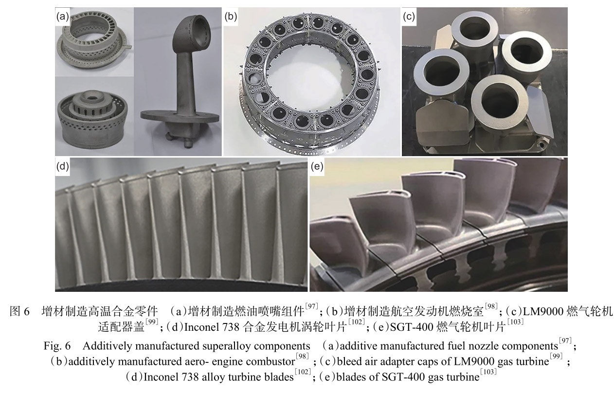 增材制造鎳基高溫合金在航空發(fā)動(dòng)機(jī)與燃?xì)廨啓C(jī)中的研究應(yīng)用進(jìn)展